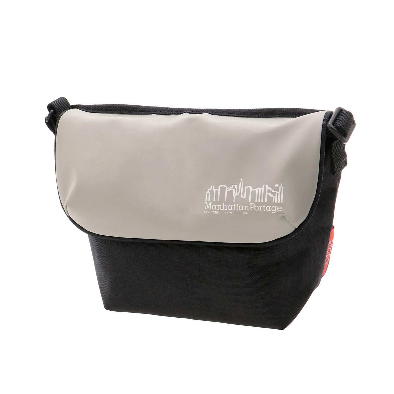 

Genuine Messenger Bag MP1603BPDMGNTVGL6 Nylon Messenger Bag Back Pocket Magnet VEG Leather 600D Hydrophobic Gray [Manhattan Portage] [Official] сірий колір