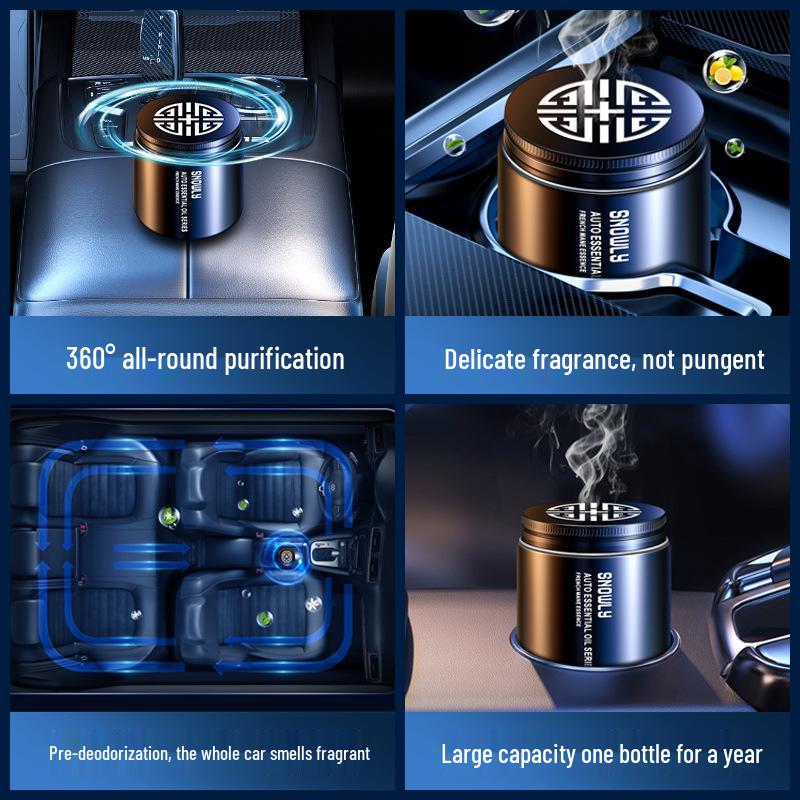 Luxury Cross-border Car Air Freshener: Long-lasting Solid Perfume Ornament with Light Fragrance for Men and Women.