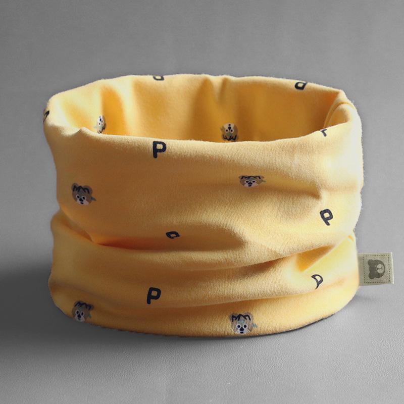 Class A Pure Cotton Baby Snood: Kids' Autumn/Winter Neck Warmer, Windproof Pullover Scarf for Boys & Girls.