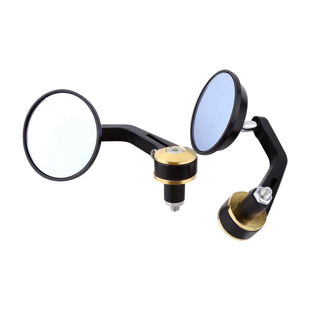 1 Pair Universal 7 8 Round Handlebar Bar End Rear View Mirrors Motorcycle Scooter Sidemirror