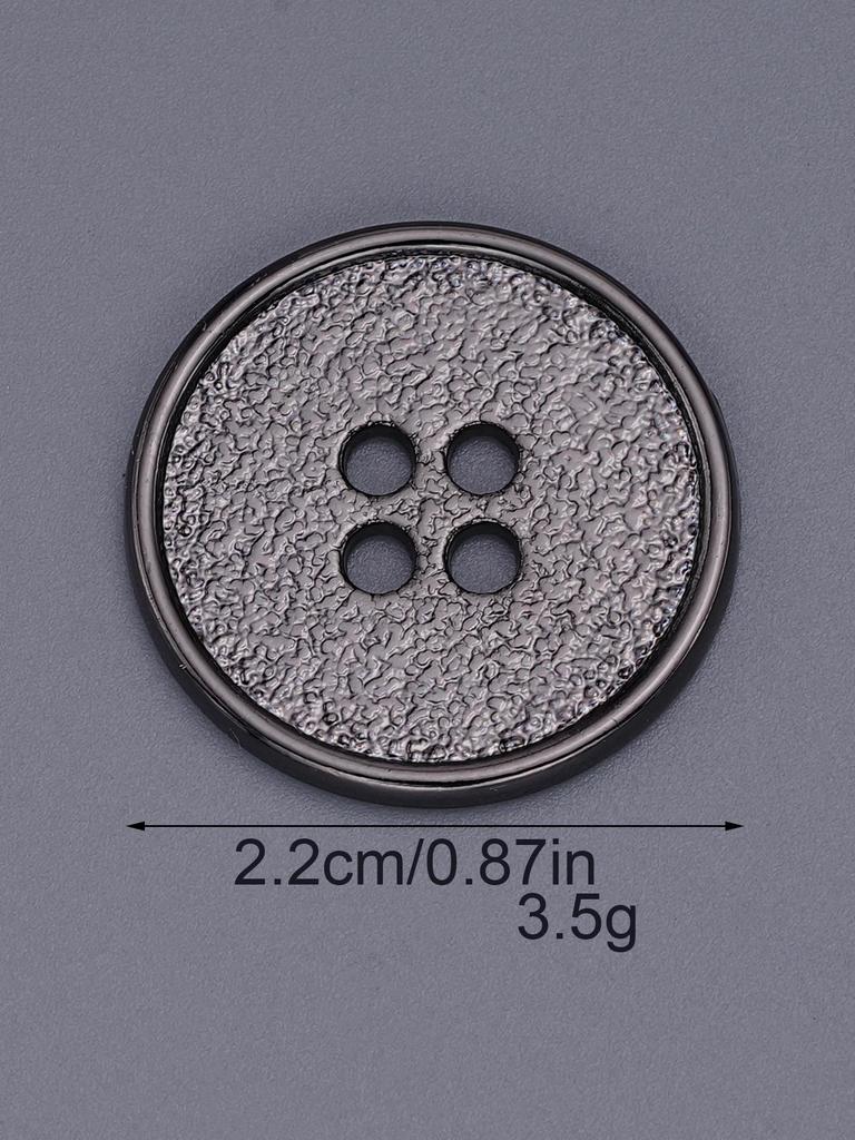 Four-Hole Zinc Alloy Hand-Sewn Metal Button - High-End, Exquisite & Versatile