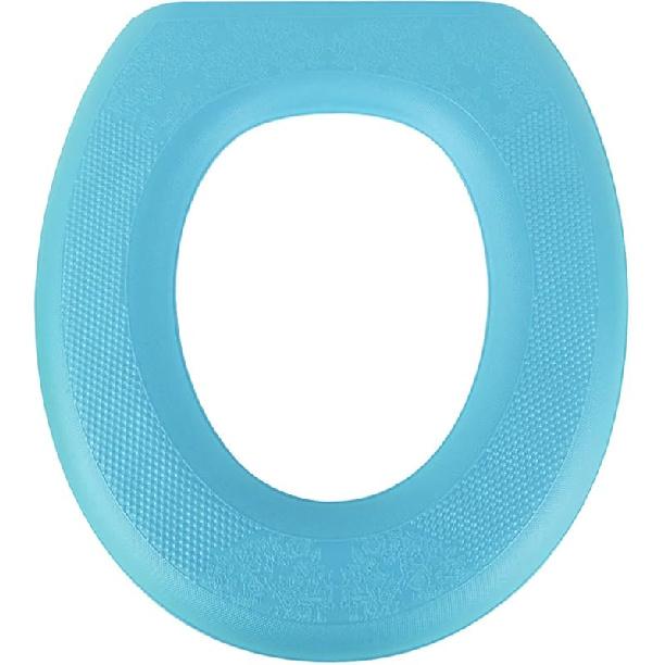 

Водонепроницаемый чехол для сиденья унитаза, многоразовый чехол для сиденья унитаза из ЭВА для домашнего отеля, фиолетовый синий