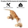 Cat Climbing Wall Wooden Scratching Post Stable And Safe Ladder 2X Indoor Kitten Wall Shelf Wall-Mounted Pet Supplies Furniture