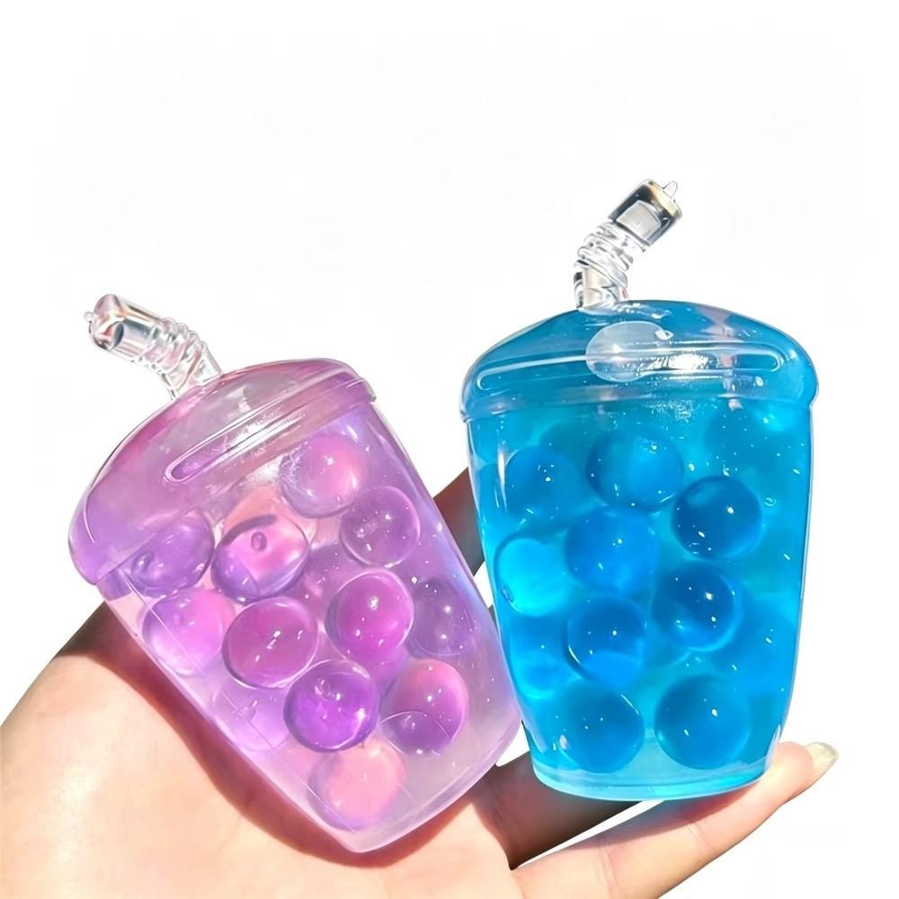 ASMR Sound Squeeze Fidget Toys Hademade Creative Milk Tea Fidgets for Classroom Prizes