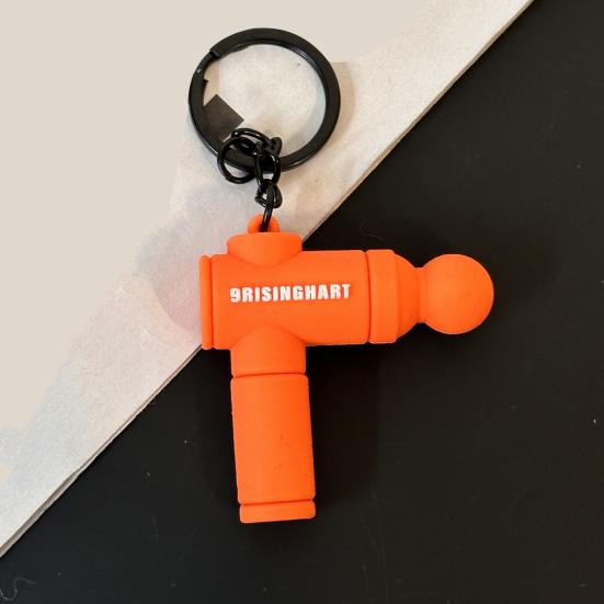 Keychain Pendant Multi-Color Design Lightweight Soft Silicone Mini Fascial Machine Shape Keychain Portable Decompression Toy Backpacks Fitness