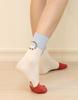 Aenmuoyu Women'S Socks S16_Signature Two-Tone_Sand Blue