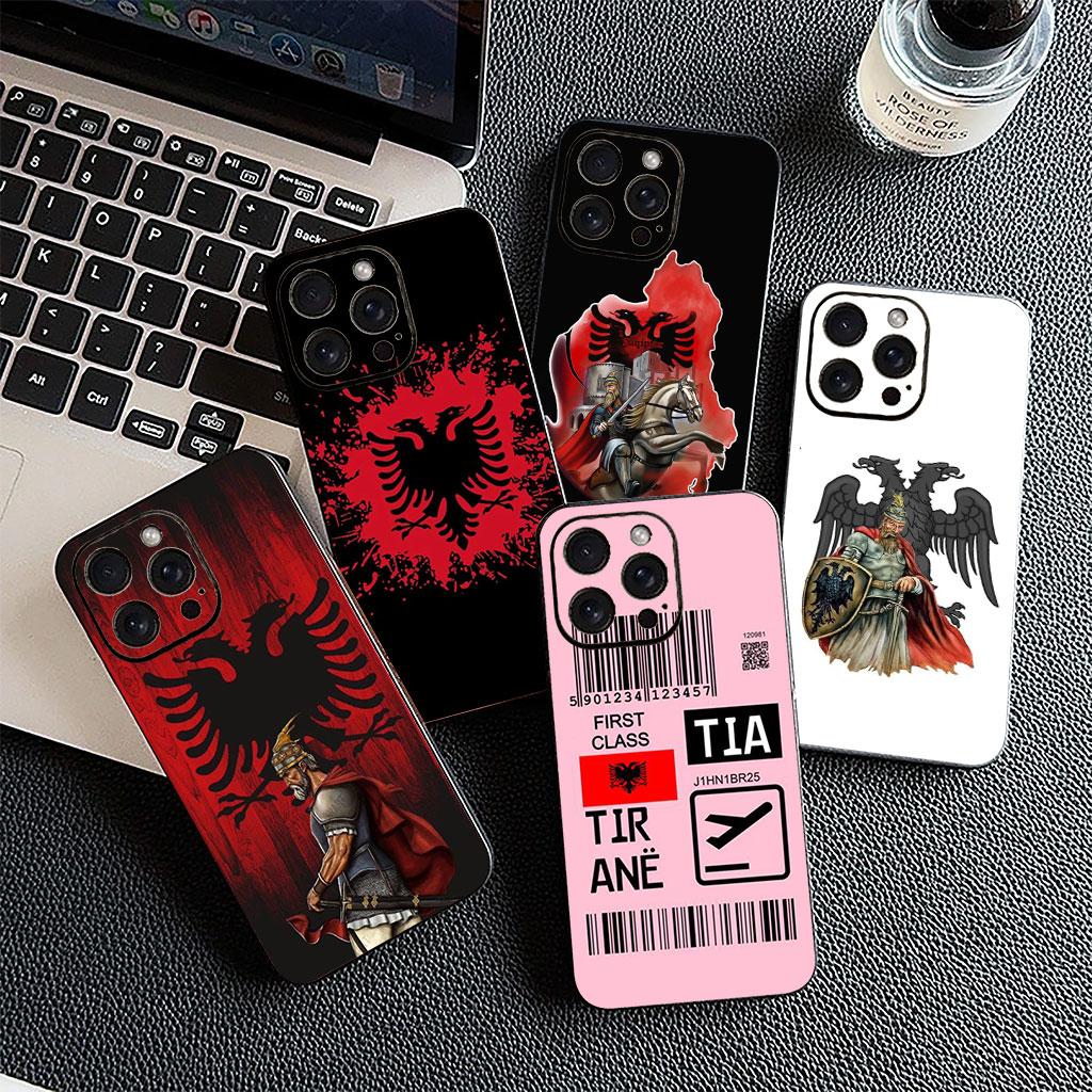 Phone Cover Wallpaper Albania Albanians Flag for Xiaomi Redmi Note 13 A3 A4 14 Pro Plus 9T 14C 13C 9C NFC + Pro+ 5G 4G Soft Case