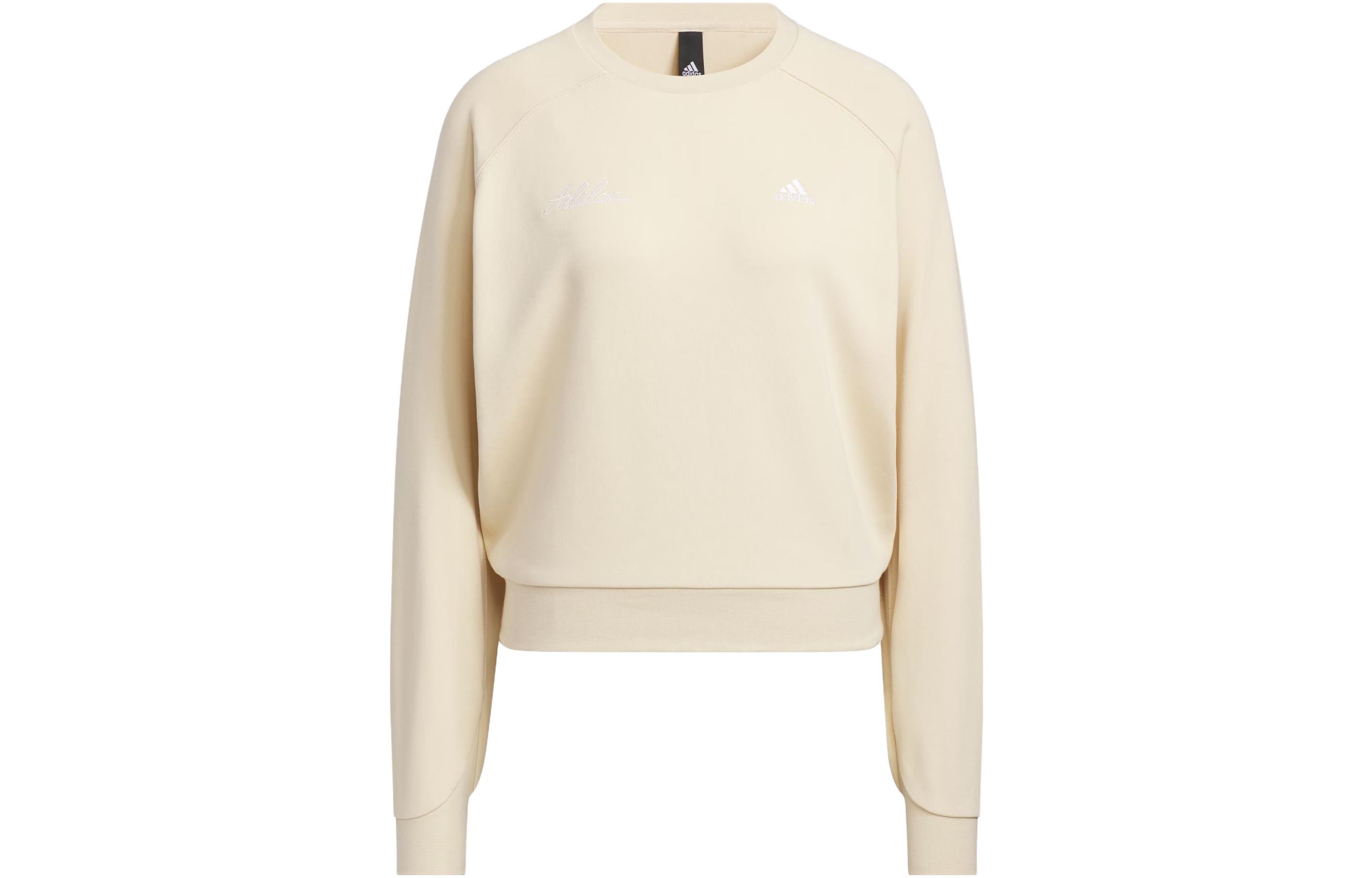 Adidas Sweatshirts Women s Sand Strata Crew Neck Moderate Regular IP7088 XL