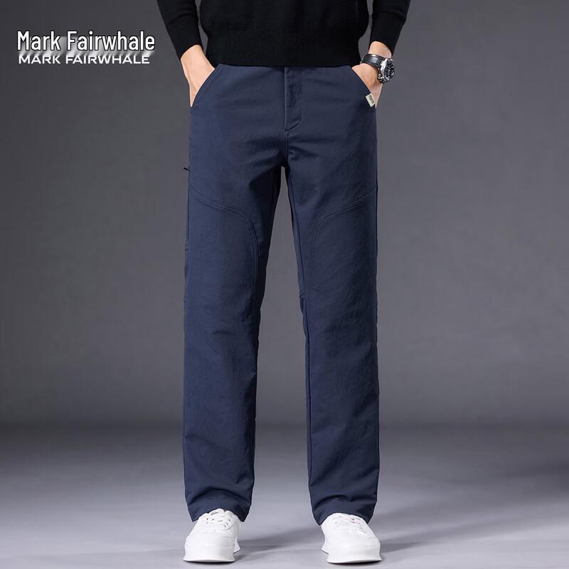 Mark Fairwhale Men's Light Business Casual Straight-Leg Pants