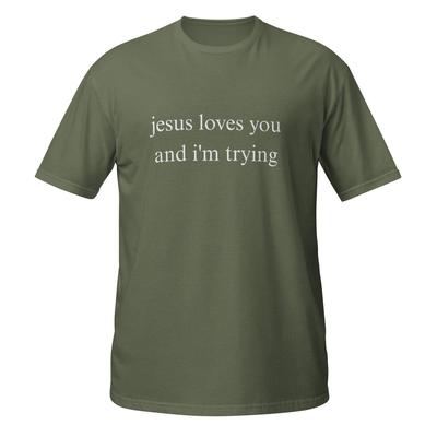 Jesus Loves You Short-Sleeve Unisex T-Shirt and Kids Tshirt