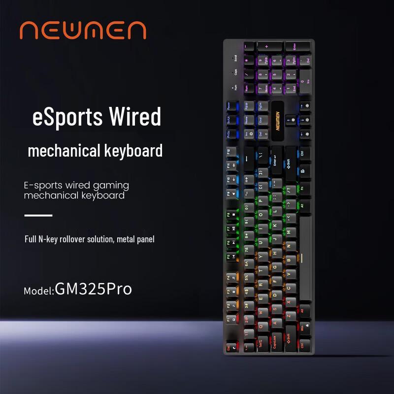 Newmen GM325Pro 104-Key Wired Mechanical Keyboard