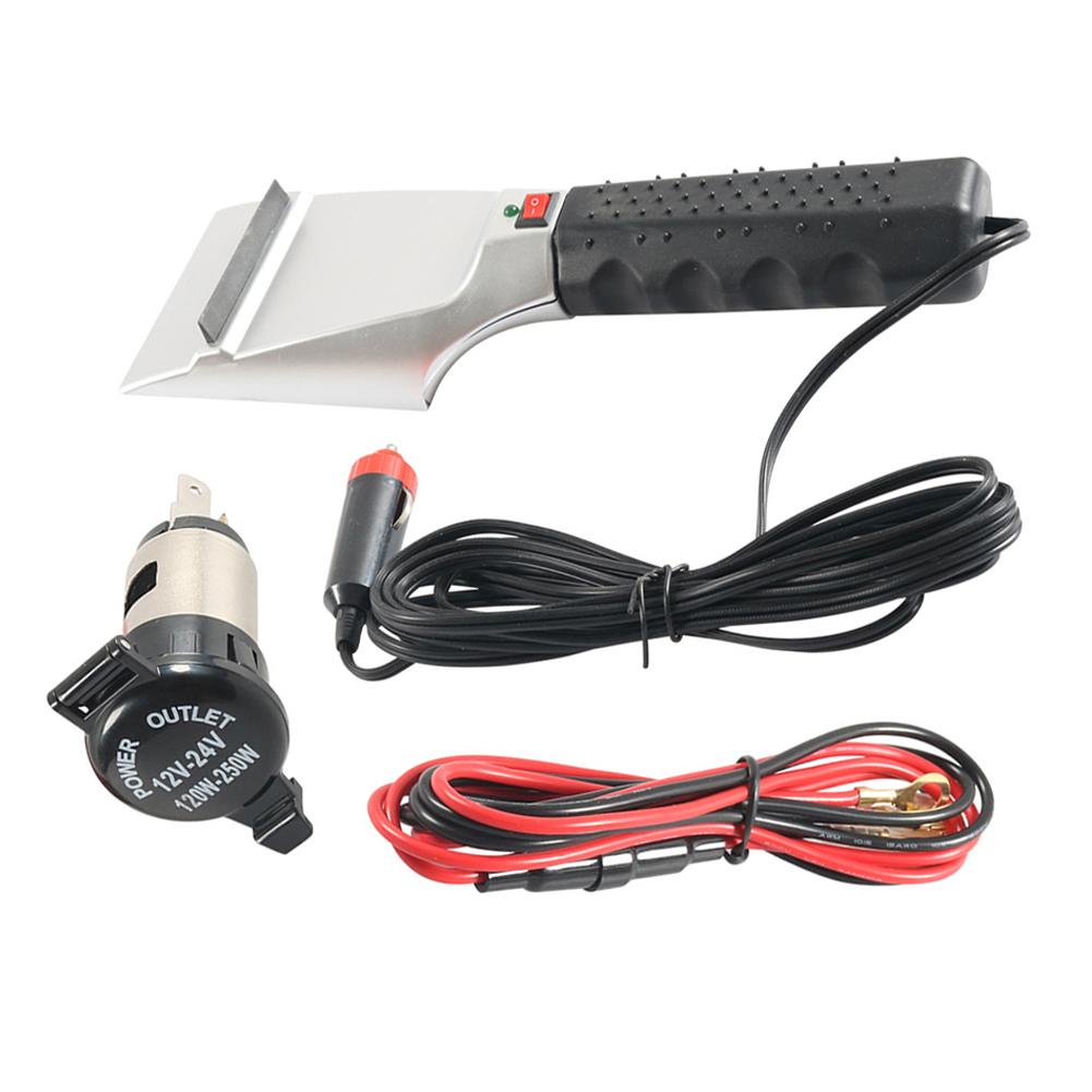 12V Winter Multifunctional Snow Removal Shovel For Cars, Capable Of Snow Removal, Heating, And Windshield Wiping With Car Socket