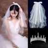 Feenwald Brautkopfschmuck Schleier Set - Perfekt für Hochzeit, Heiratsantrag oder standesamtliche Trauung.