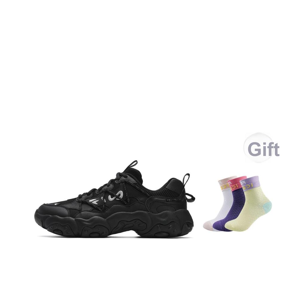 Fila Fluid 6 Cat Paw Retro Fashion Versatile Simple Commuting Sports Comfortable Durable Breathable Lightweight Low-Top Casual Shoes F12M532105FBK