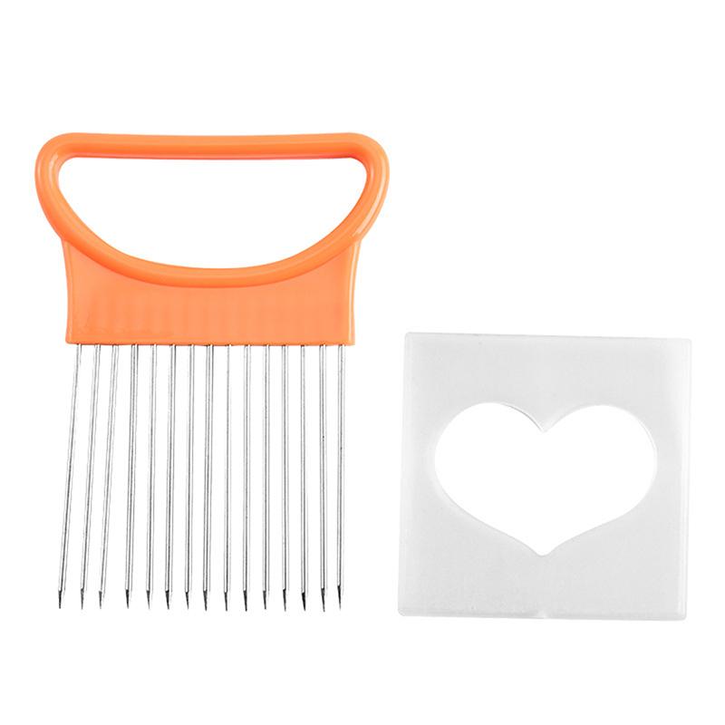 

Багатофункціональний ніж-серце для нарізання цибулі, овочів та фруктів помаранчевий