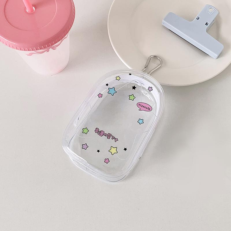 Cartoon Pattern High Transparency Portable Pendant Garage Kit Storage Bag Fashion Accessories Display Lipstick 5 Styles