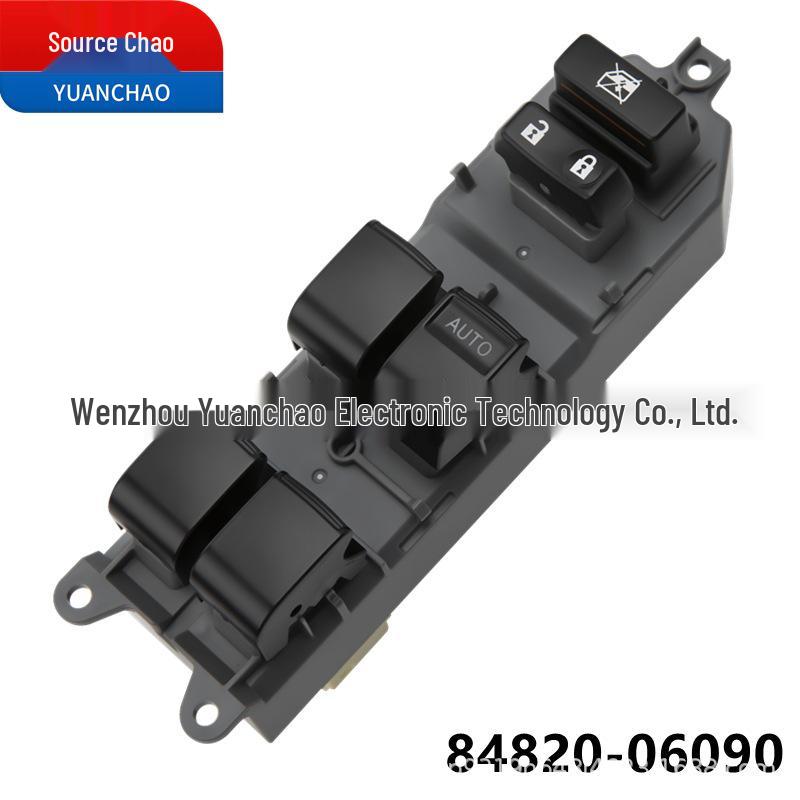 Right-Hand Drive Power Window Switch for Toyota Camry, Corolla, Highlander (Model: 84820-06090)
