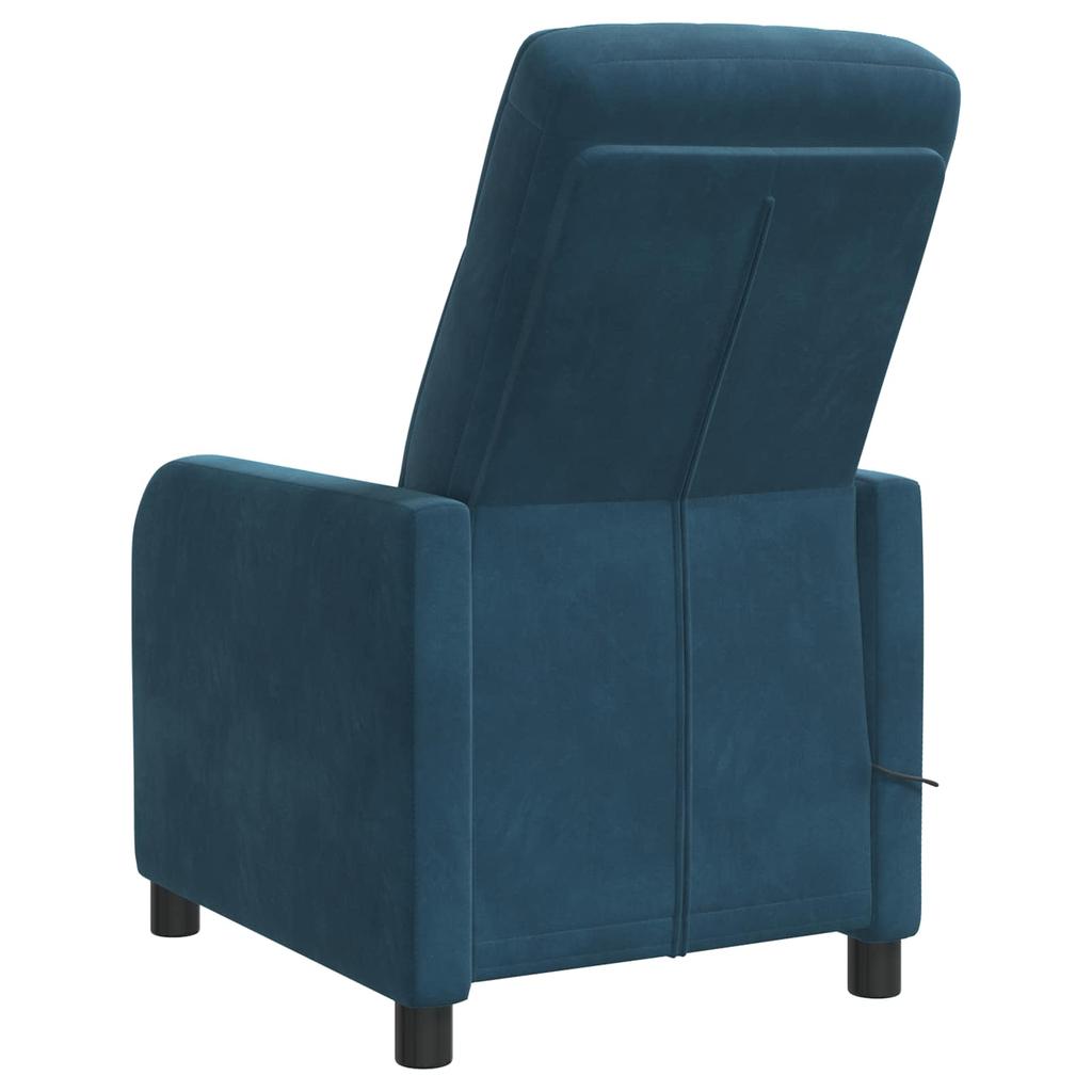 Massage Recliner Blue Velvet (V)