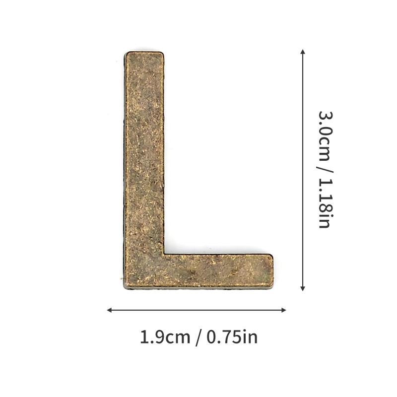 1Pcs Metal Self Adhesive House Number English Alphabet Letters for Apartment Room Door Plate Table Mailbox Number Stickers 3*2cm