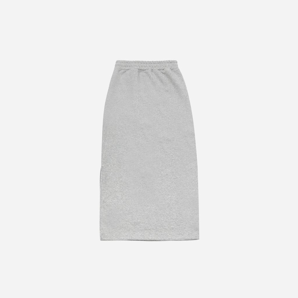 Solteuaenchokollis Sac Sweat Long Skirt Light Grey 4W232Y004