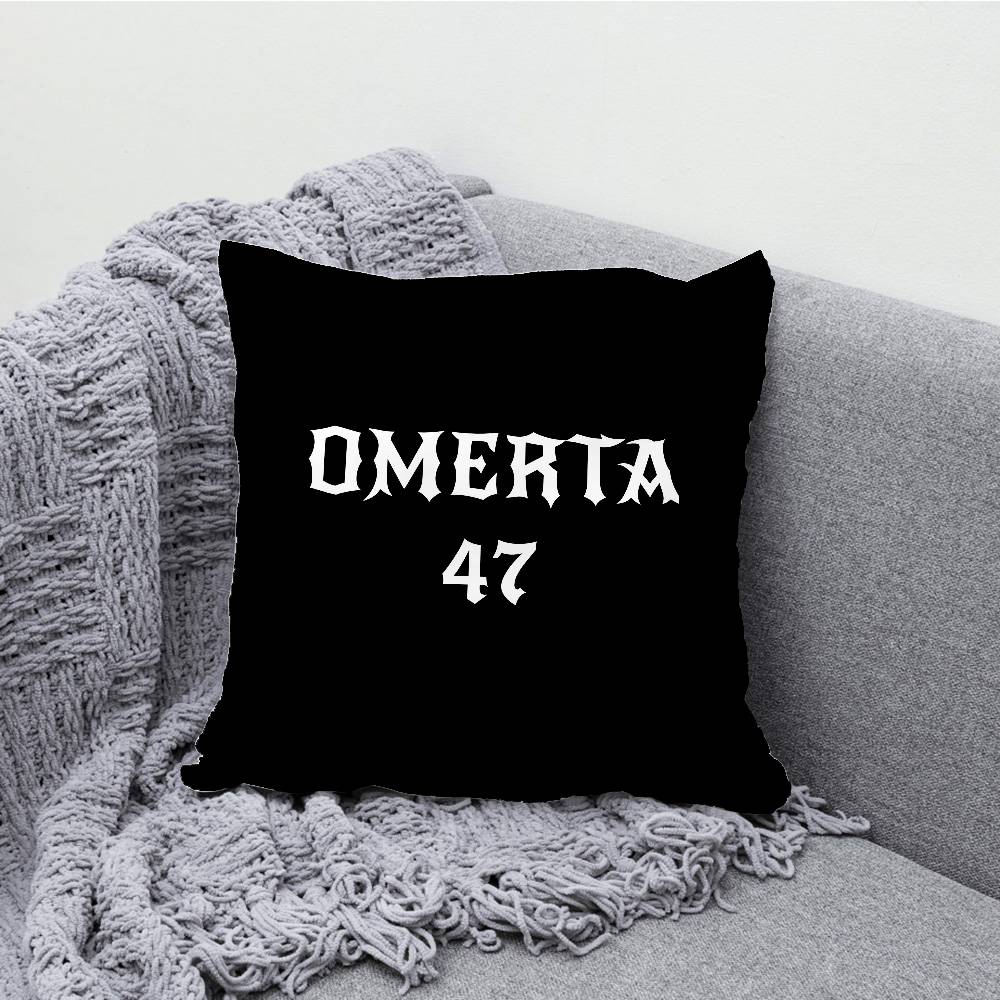 O-Omerta M-Maes Pillow Case For Sofa Decor Car Office Room Printing Cushion Cover Decorations and Protector
