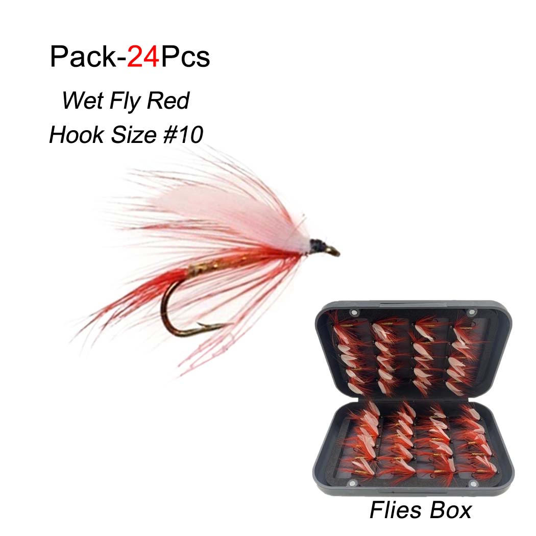 24 шт./кор. влажный/сухой набор для ловли нахлыстом — фото 21
