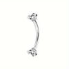 Florideco 1Pc Rook Eyebrow Studs Earrings Surgical Steel CZ Opal Belly Lip Ring Cartilage Piercing Jewelry for Women Men