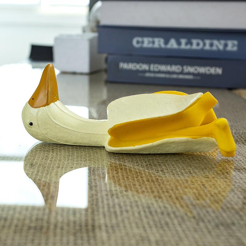Amico banana anatra carino divertente creativo anatra banana pollo decorazione casa decorazione scrivania regalo di compleanno