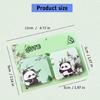 Cartoon Panda Sticky Note Paper 60Sheets Adheive Notes Pocket Notes Memo Pad Small Notepads for Writing Journaling