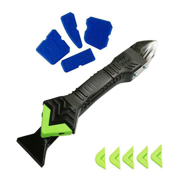3-in-1 Silicone Caulking Tool: Multifunctional Scraper & Glue Removal Knife