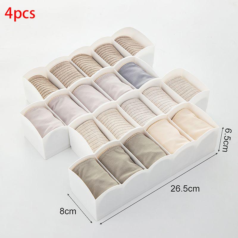 Socks Underwear Storage Box Stackable Drawer Organizer, Closet Organizers and Storage,Drawer Dividers for Nursery,Baby Clothes