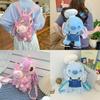Plush Stitch Backpack With Zipper Pocket For Daily Use And Gift Ideas