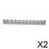 2 Pieces Electronic Keyboard Connector Strip Numeric Keypad Part Conductive Rubber Silicone