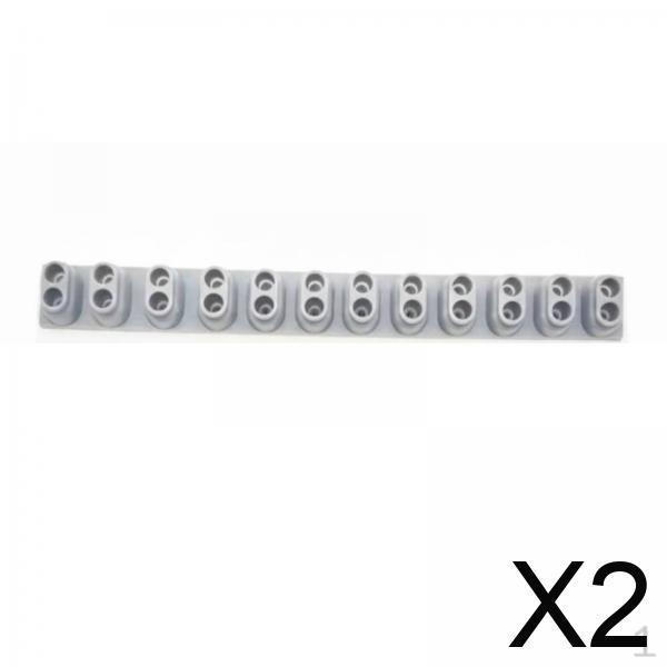 2 Pieces Electronic Keyboard Connector Strip Numeric Keypad Part Conductive Rubber Silicone