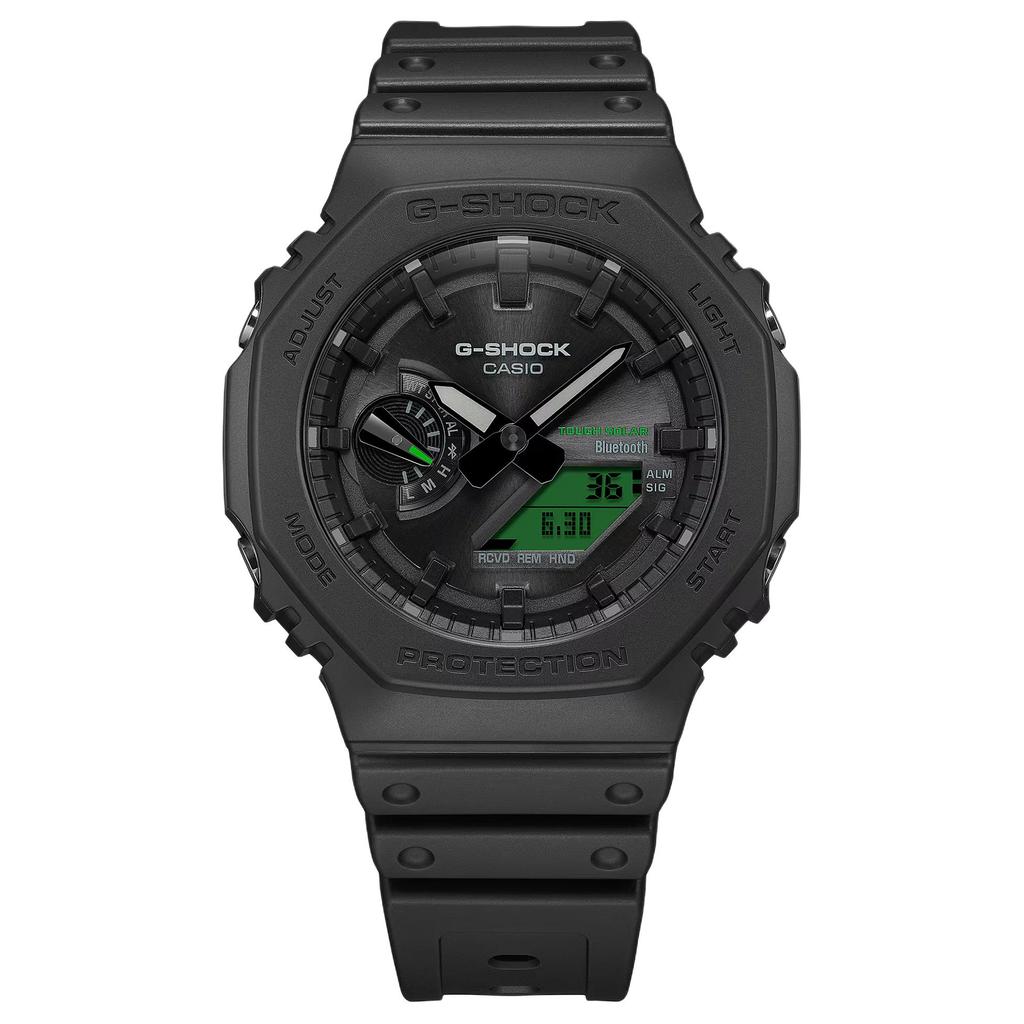 Casio 2100 Bluetooth Connection Shockproof Solar Quartz Movement Resin Strap Watch Men watches Black GA-B2100BEG-1A