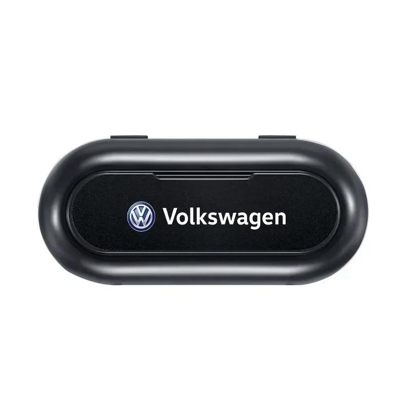 For VOLKSWAGEN VW Polo B6 2025 Hot For Volkswagen Car Visor Sunglasses Case Glasses Holder Car Glasses Case With For VW Volkswag