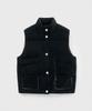 Mongdol Duck Down Velvet Padded Vest Black Mdjp019Black
