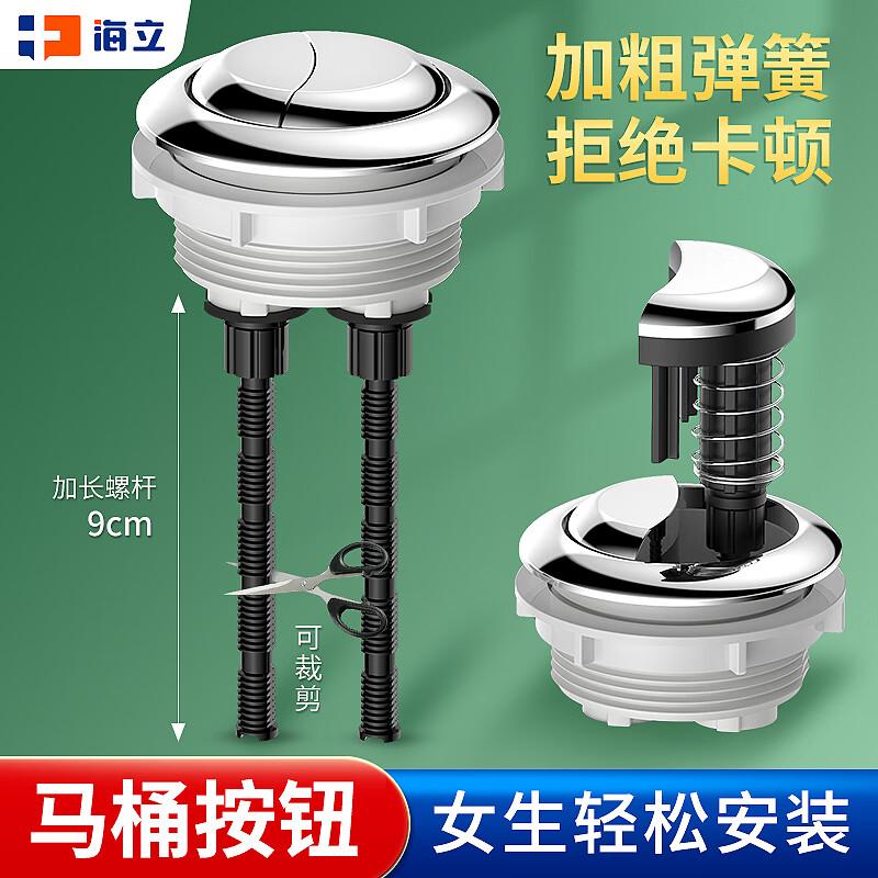 Haili Large Round ABS Toilet Flush Button - 5.8cm
