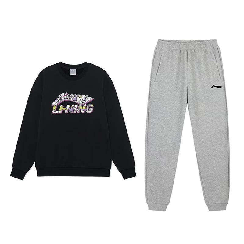 Li Ning Casual Sportswear Unisex Black+Coin Gray AWDVP37-2AKLVJF3-1 3XL