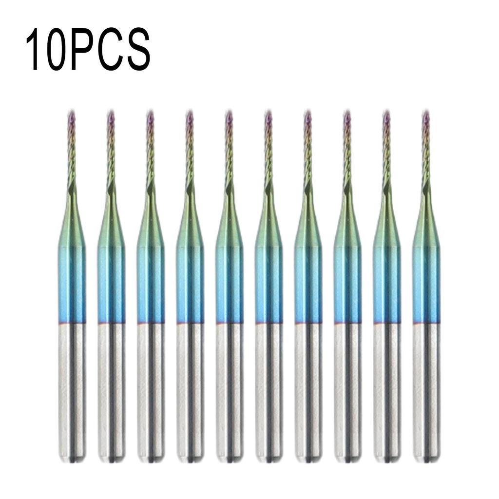 Milling Cutter Cutting Bit Carbide Corn End Effective Engraving Bit For CNC PCB For Plastic Router 10* Useful 10pcs