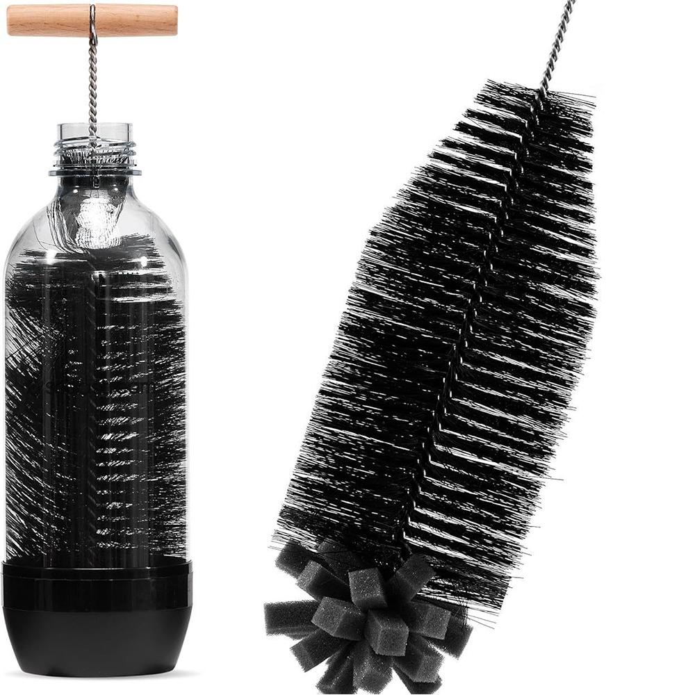 

31cm Bottle Brush for SodaStream Crystal Glass Bottles(Black)