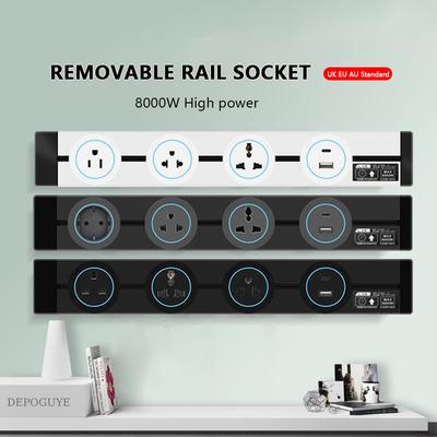 Wandsteckdose EU UK FR Korea Standard Home Küche Badezimmer Büro Wandsteckdosen Stecker Adapter Weiß Schwarz