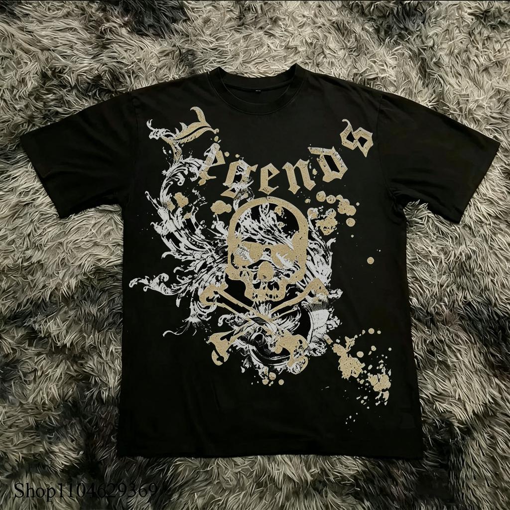 New Arrivals Gothicstyle Printed Tshirts 90s Retro Cropped Tops Y2k Grunge Style And 2000sstyle Topsunisex