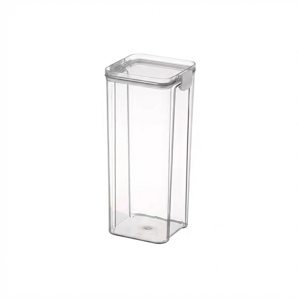 Food Grade Plastic Airtight Containers Transparent Stackable Fridge Storage Box Set Of 3 Sizes