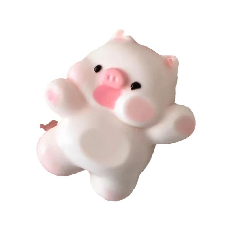 2 Roztomilá prasátko Hračka Vysoká hodnota Prasátko Mačkací Kawaii Zábava Měkký a Poddajný Silikonový Pocit Potravinářský Mačkací Decompresní Hračka