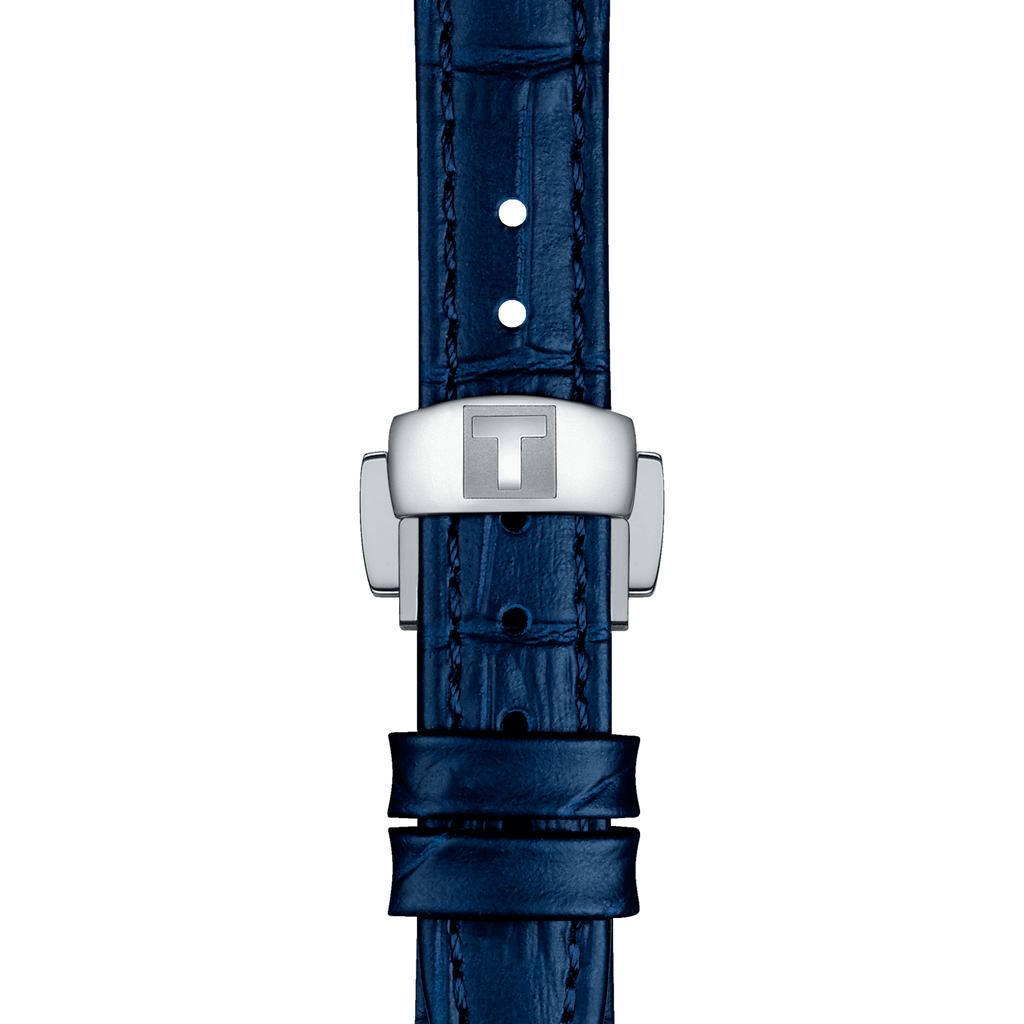 Tissot Leather Strap White Dial Men's Fashion Watch T126.207.16.013.00