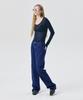 WNDERKAMMER U-Neck Sheer T-Shirt_Navy
