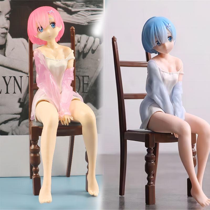 Rem Chibi Pvc Figure Gift Set In Color Box 12cm Height