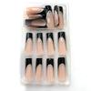 24 pcs/set Press on Nails Long Red Star Nail Girls Sexy Nail DIY Bridal Tip Daily Reusable Sexy Fake Nails Art For Women Decoration