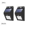 Outdoor Waterproof LED Solar Light Eco-Friendly PIR Motion Sensor Wall Light Solar Powered Street Lamp Yard Garden Decoration